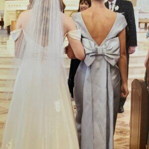 Alexia Maria light blue silk dress size 0